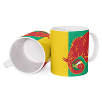 Guinea Basketball Custom Ceramic Mug Syli Nationale African Pattern - Wonder Print Shop