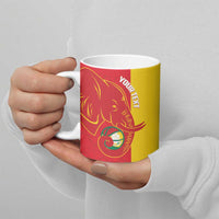Guinea Basketball Custom Ceramic Mug Syli Nationale African Pattern - Wonder Print Shop