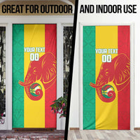Guinea Basketball Custom Door Cover Syli Nationale African Pattern - Wonder Print Shop