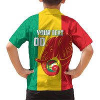 Guinea Basketball Custom Family Matching Short Sleeve Bodycon Dress and Hawaiian Shirt Syli Nationale African Pattern - Wonder Print Shop