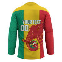Guinea Basketball Custom Hockey Jersey Syli Nationale African Pattern - Wonder Print Shop