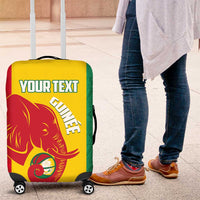 Guinea Basketball Custom Luggage Cover Syli Nationale African Pattern - Wonder Print Shop
