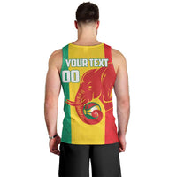 Guinea Basketball Custom Men Tank Top Syli Nationale African Pattern - Wonder Print Shop