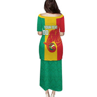 Guinea Basketball Custom Puletasi Syli Nationale African Pattern - Wonder Print Shop