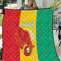 Guinea Basketball Custom Quilt Syli Nationale African Pattern - Wonder Print Shop