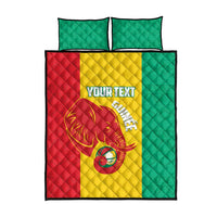 Guinea Basketball Custom Quilt Bed Set Syli Nationale African Pattern - Wonder Print Shop
