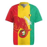 Guinea Basketball Custom Rugby Jersey Syli Nationale African Pattern - Wonder Print Shop