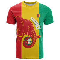 Guinea Basketball Custom T Shirt Syli Nationale African Pattern - Wonder Print Shop