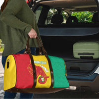 Guinea Basketball Custom Travel Bag Syli Nationale African Pattern - Wonder Print Shop