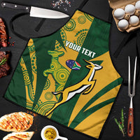 South Africa Australia Rugby Custom Apron Springboks Wallabies Together - Wonder Print Shop