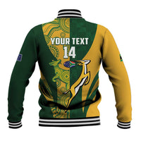 South Africa Australia Rugby Custom Baseball Jacket Springboks Wallabies Together - Wonder Print Shop