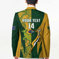 South Africa Australia Rugby Custom Blazer Springboks Wallabies Together - Wonder Print Shop
