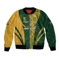 South Africa Australia Rugby Custom Bomber Jacket Springboks Wallabies Together - Wonder Print Shop