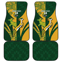 South Africa Australia Rugby Custom Car Mats Springboks Wallabies Together - Wonder Print Shop