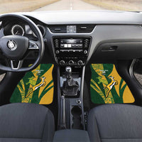 South Africa Australia Rugby Custom Car Mats Springboks Wallabies Together - Wonder Print Shop
