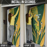 South Africa Australia Rugby Custom Door Cover Springboks Wallabies Together - Wonder Print Shop