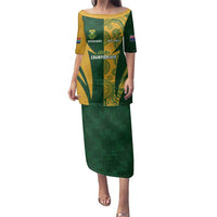 South Africa Australia Rugby Custom Family Matching Puletasi and Hawaiian Shirt Springboks Wallabies Together - Wonder Print Shop