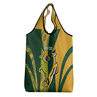 South Africa Australia Rugby Custom Grocery Bag Springboks Wallabies Together - Wonder Print Shop