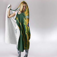 South Africa Australia Rugby Custom Hooded Blanket Springboks Wallabies Together - Wonder Print Shop