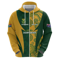 South Africa Australia Rugby Custom Hoodie Springboks Wallabies Together - Wonder Print Shop