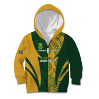South Africa Australia Rugby Custom Kid Hoodie Springboks Wallabies Together - Wonder Print Shop