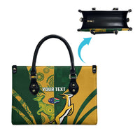 South Africa Australia Rugby Custom Leather Bag Springboks Wallabies Together - Wonder Print Shop