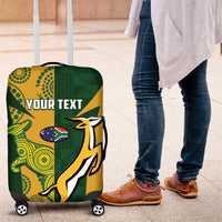 South Africa Australia Rugby Custom Luggage Cover Springboks Wallabies Together - Wonder Print Shop