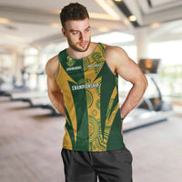 South Africa Australia Rugby Custom Men Tank Top Springboks Wallabies Together - Wonder Print Shop
