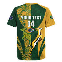 South Africa Australia Rugby Custom Rugby Jersey Springboks Wallabies Together - Wonder Print Shop