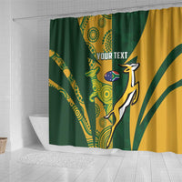 South Africa Australia Rugby Custom Shower Curtain Springboks Wallabies Together - Wonder Print Shop