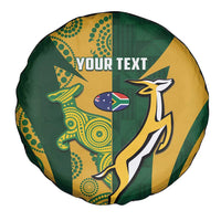 South Africa Australia Rugby Custom Spare Tire Cover Springboks Wallabies Together - Wonder Print Shop
