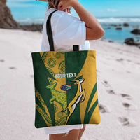 South Africa Australia Rugby Custom Tote Bag Springboks Wallabies Together - Wonder Print Shop