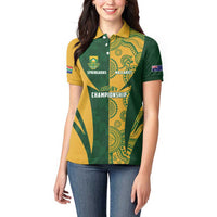 South Africa Australia Rugby Custom Women Polo Shirt Springboks Wallabies Together - Wonder Print Shop