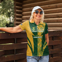 South Africa Australia Rugby Custom Women Polo Shirt Springboks Wallabies Together - Wonder Print Shop