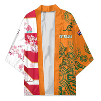 Australia and Japan Rugby Custom Kimono Wallabies Brave Blossoms Together