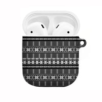 Pano De Terra Motifs Cabo Verde AirPods Case Black Color