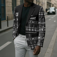 Pano De Terra Motifs Cabo Verde Blazer Black Color