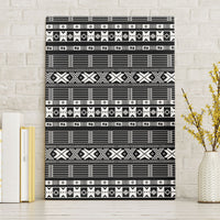 Pano De Terra Motifs Cabo Verde Canvas Wall Art Black Color