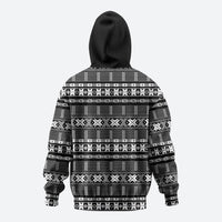 Pano De Terra Motifs Cabo Verde Hoodie Black Color