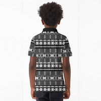 Pano De Terra Motifs Cabo Verde Kid Polo Shirt Black Color