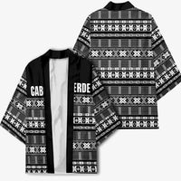 Pano De Terra Motifs Cabo Verde Kimono Black Color