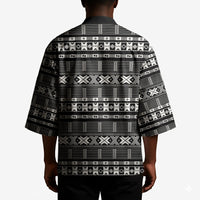 Pano De Terra Motifs Cabo Verde Kimono Black Color