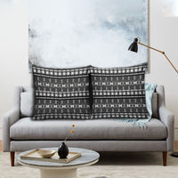 Pano De Terra Motifs Cabo Verde Pillow Cover Black Color