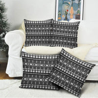 Pano De Terra Motifs Cabo Verde Pillow Cover Black Color