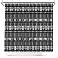 Pano De Terra Motifs Cabo Verde Shower Curtain Black Color