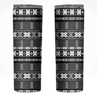 Pano De Terra Motifs Cabo Verde Skinny Tumbler Black Color