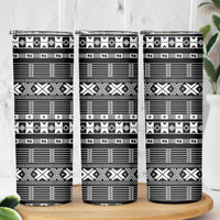 Pano De Terra Motifs Cabo Verde Skinny Tumbler Black Color