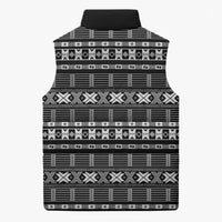 Pano De Terra Motifs Cabo Verde Sleeveless Puffer Jacket Black Color
