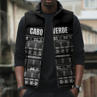 Pano De Terra Motifs Cabo Verde Sleeveless Puffer Jacket Black Color