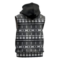 Pano De Terra Motifs Cabo Verde Sleeveless Zip Hoodie Black Color